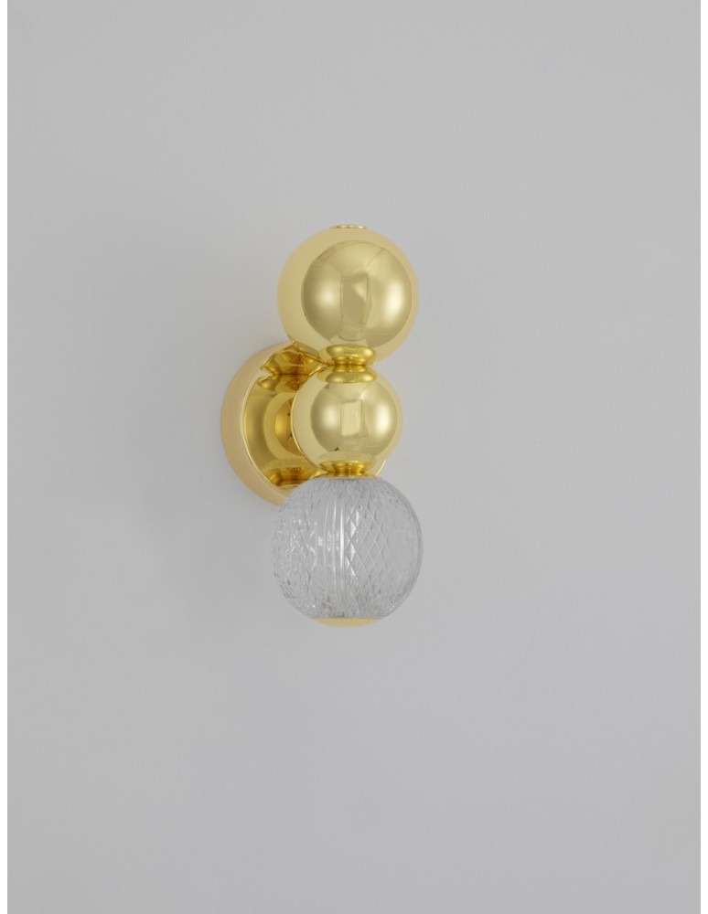 Wall lamps - Luces Exclusivas PONCE Wall-mounted Modern Gold and shades of gold 1xLED max 4W 3200K LE42705 - product kolory-swiatla.pl 5