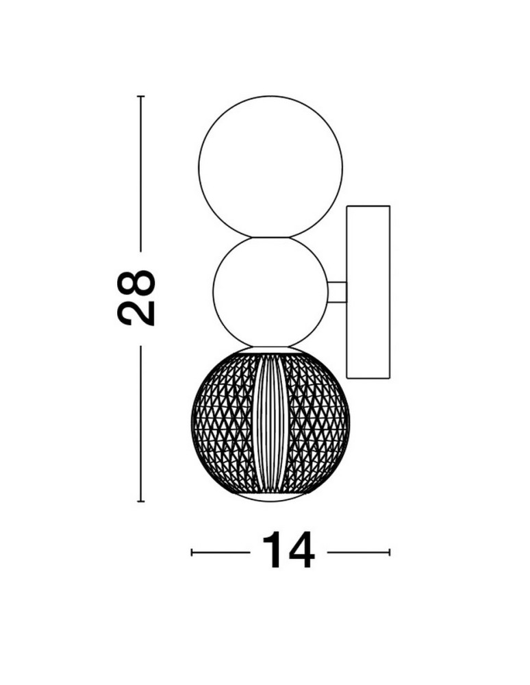 Luces Exclusivas PONCE Ścienna Nowoczesna złoty i odcienie złota 1xLED max 4W 3200K LE42705