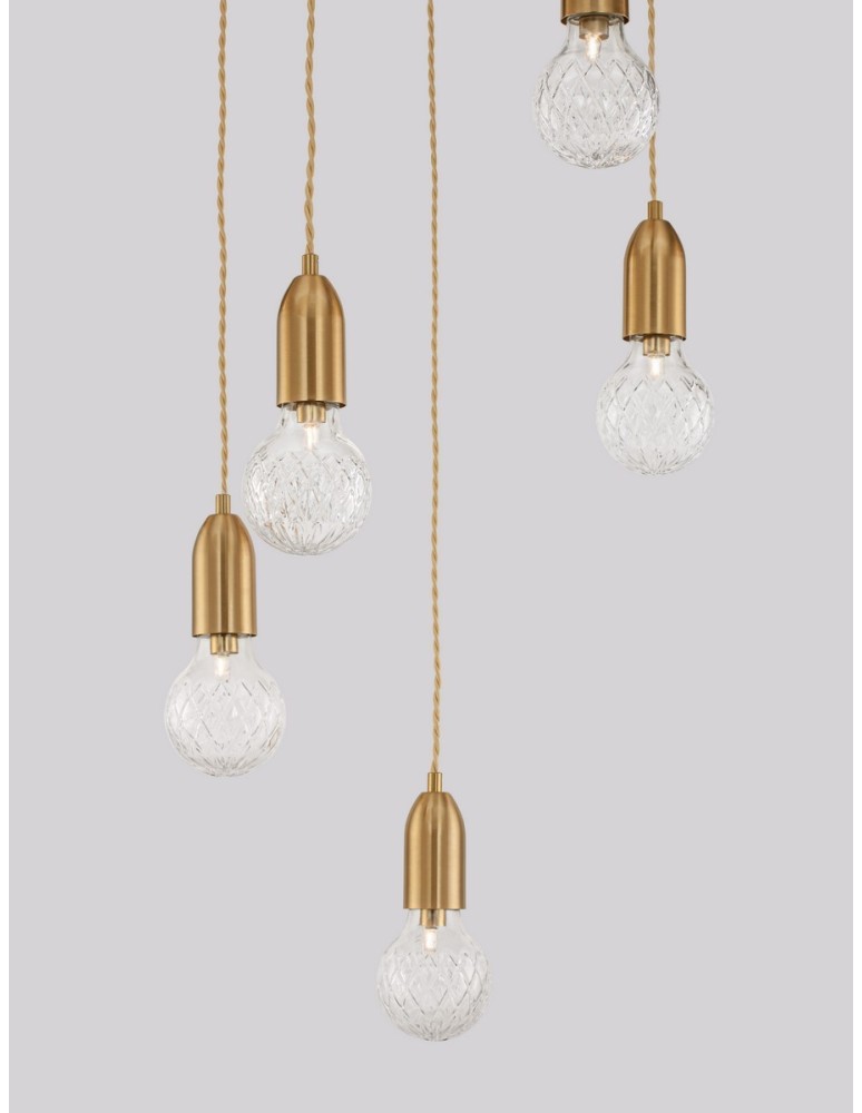 Pendant lamps - Luces Exclusivas BANI Pendant Modern Black 5xG9 max 6W LE42711 - product kolory-swiatla.pl 2