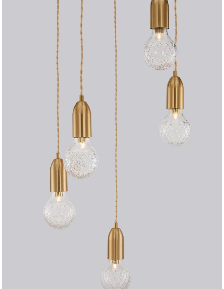 Pendant lamps - Luces Exclusivas BANI Pendant Modern Black 5xG9 max 6W LE42711 - product kolory-swiatla.pl 4