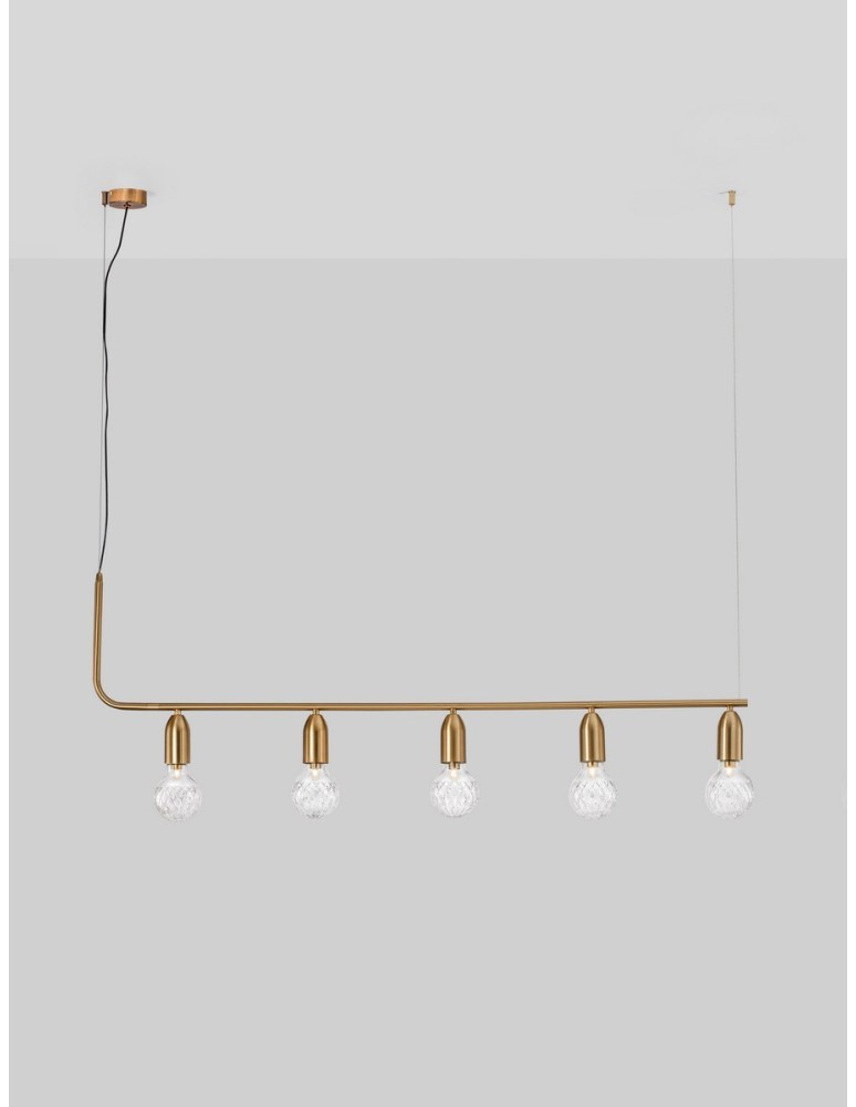 Pendant lamps - Luces Exclusivas BANI Pendant Modern Black 5xG9 max 6W LE42712 - product kolory-swiatla.pl 3
