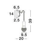 Wall lamps - Luces Exclusivas BANI Wall-mounted Modern Black 1xG9 max 6W LE42713 - product 5