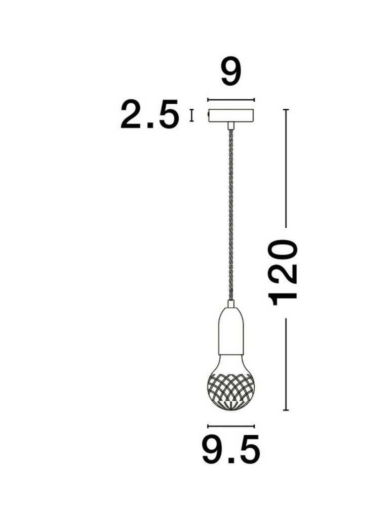 Pendant lamps - Luces Exclusivas BANI Pendant Modern Black 1xG9 max 6W LE42714 - product kolory-swiatla.pl 5
