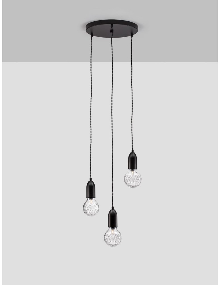 Pendant lamps - Luces Exclusivas BANI Pendant Modern Black 3xG9 max 6W LE42715 - product kolory-swiatla.pl 3