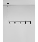 Lampy wiszące - Luces Exclusivas BANI Wisząca Nowoczesna czarny 5xG9 max 6W LE42716 - produkt 3