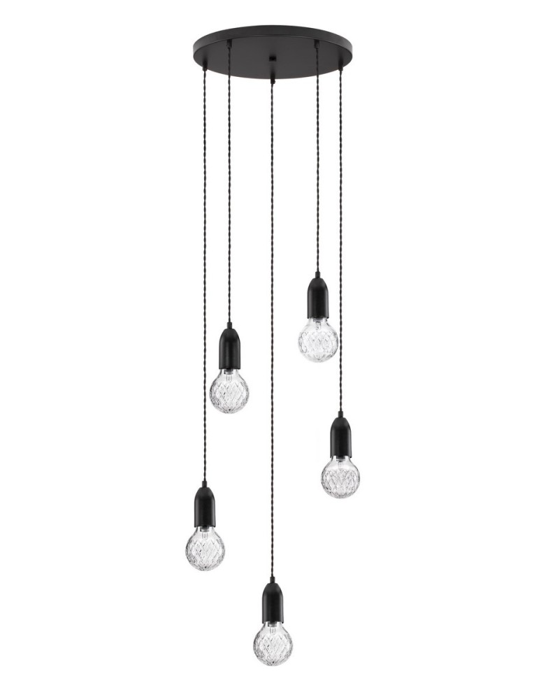 Pendant lamps - Luces Exclusivas BANI Pendant Modern Black 5xG9 max 6W LE42717 - product kolory-swiatla.pl 1