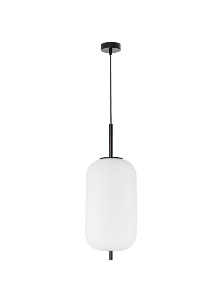 Single pendant lamps - Luces Exclusivas MARC Pendant Modern Black 1xE27 max 12W LE42719 - product kolory-swiatla.pl 1