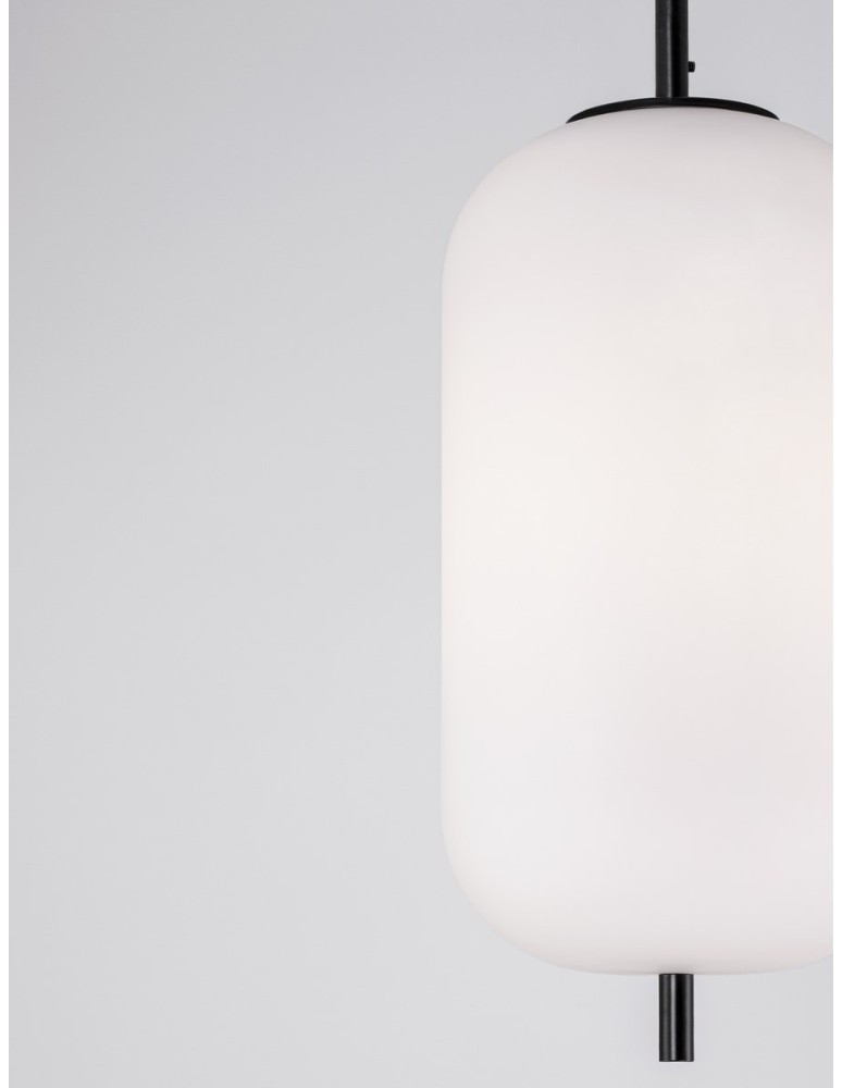 Single pendant lamps - Luces Exclusivas MARC Pendant Modern Black 1xE27 max 12W LE42719 - product kolory-swiatla.pl 2