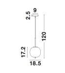 Pendant lamps - Luces Exclusivas MARC Modern Pendant Black 1xE14 max 5W LE42721 - product 6