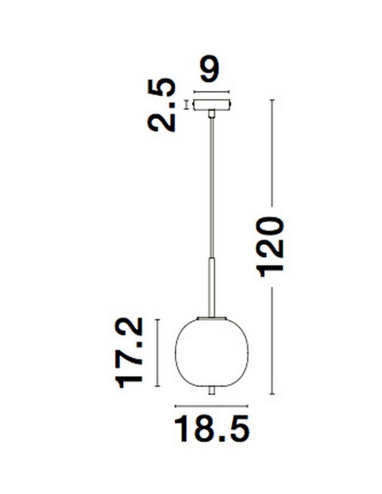 Pendant lamps - Luces Exclusivas MARC Modern Pendant Black 1xE14 max 5W LE42721 - product kolory-swiatla.pl 6