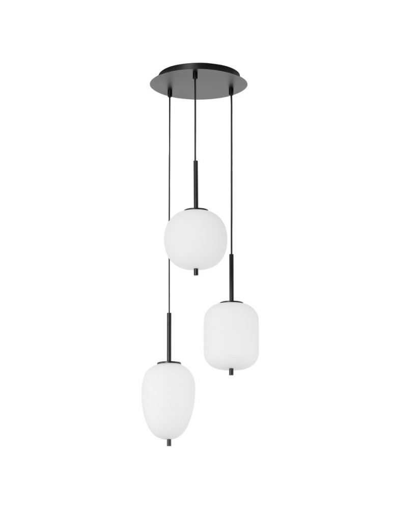 Pendant lamps - Luces Exclusivas MARC Pendant Modern Black 3xE14 max 5W LE42724 - product kolory-swiatla.pl 1