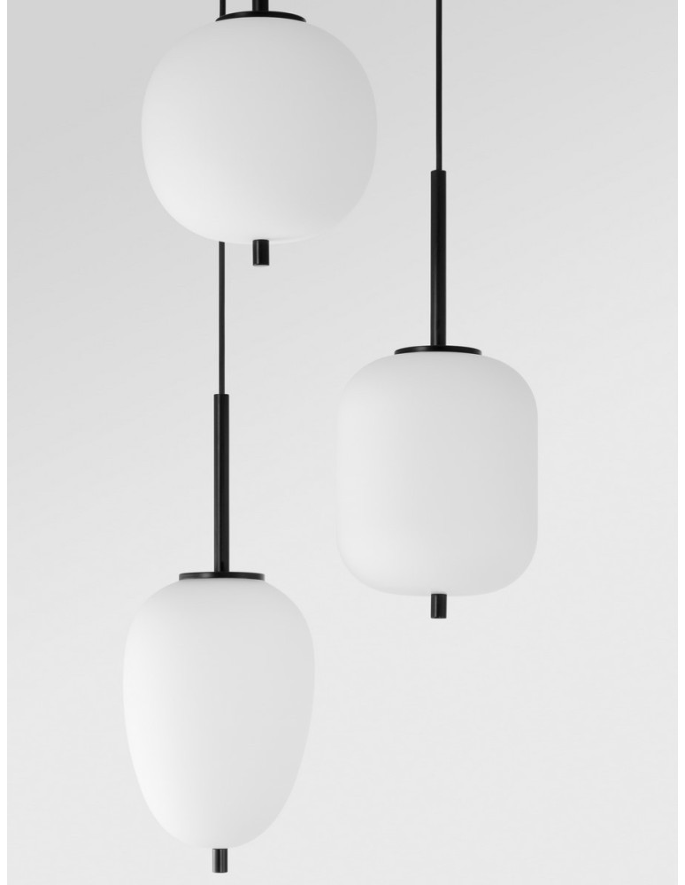 Pendant lamps - Luces Exclusivas MARC Pendant Modern Black 3xE14 max 5W LE42724 - product kolory-swiatla.pl 3