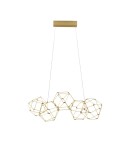 Pendant lamps - Luces Exclusivas ASIS Pendant Modern Gold and shades of gold 1xLED max 21,6W 3000K LE42726 - product 1