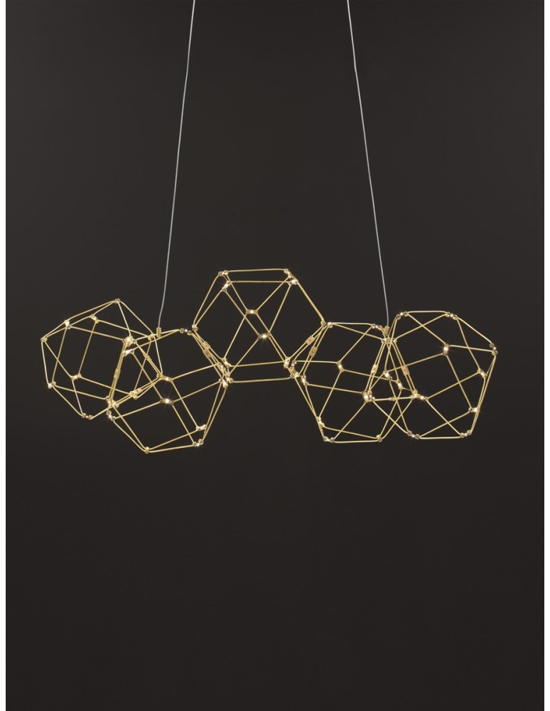 Pendant lamps - Luces Exclusivas ASIS Pendant Modern Gold and shades of gold 1xLED max 21,6W 3000K LE42726 - product kolory-swiatla.pl 2