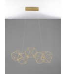 Pendant lamps - Luces Exclusivas ASIS Pendant Modern Gold and shades of gold 1xLED max 21,6W 3000K LE42726 - product 3