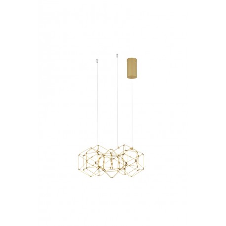 Luces Exclusivas ASIS Wisząca Nowoczesna złoty i odcienie złota 1xLED max 21,6W 3000K LE42727