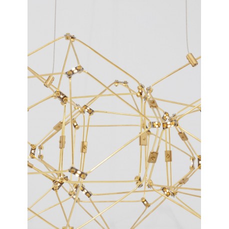 Luces Exclusivas ASIS Wisząca Nowoczesna złoty i odcienie złota 1xLED max 21,6W 3000K LE42727