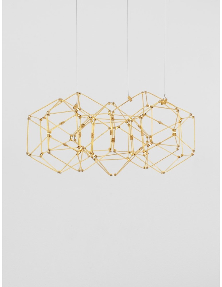 Pendant lamps - Luces Exclusivas ASIS Pendant Modern Gold and shades of gold 1xLED max 21,6W 3000K LE42727 - product kolory-swiatla.pl 3