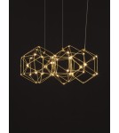 Pendant lamps - Luces Exclusivas ASIS Pendant Modern Gold and shades of gold 1xLED max 21,6W 3000K LE42727 - product 5