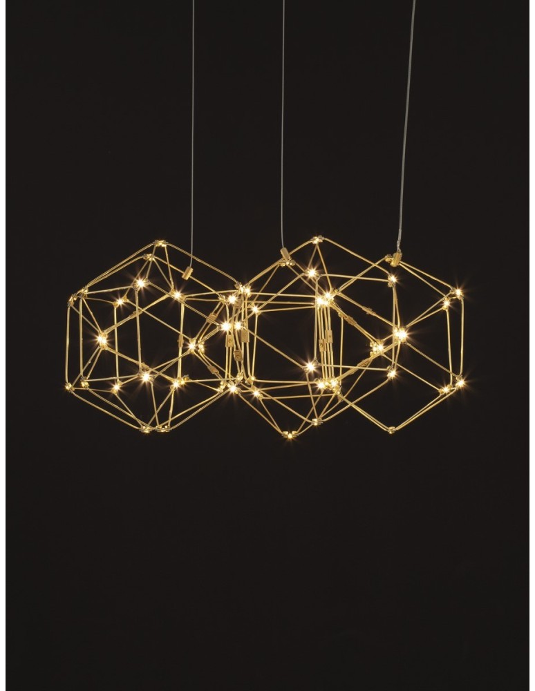 Pendant lamps - Luces Exclusivas ASIS Pendant Modern Gold and shades of gold 1xLED max 21,6W 3000K LE42727 - product kolory-swiatla.pl 5