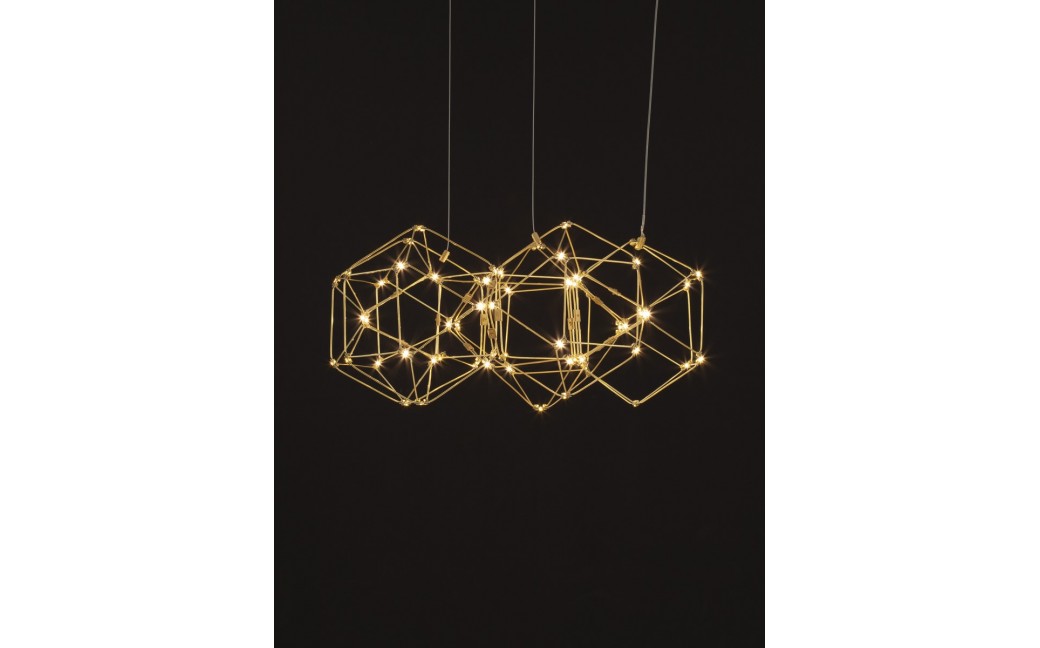 Luces Exclusivas ASIS Wisząca Nowoczesna złoty i odcienie złota 1xLED max 21,6W 3000K LE42727