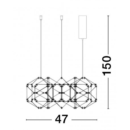 Luces Exclusivas ASIS Wisząca Nowoczesna złoty i odcienie złota 1xLED max 21,6W 3000K LE42727
