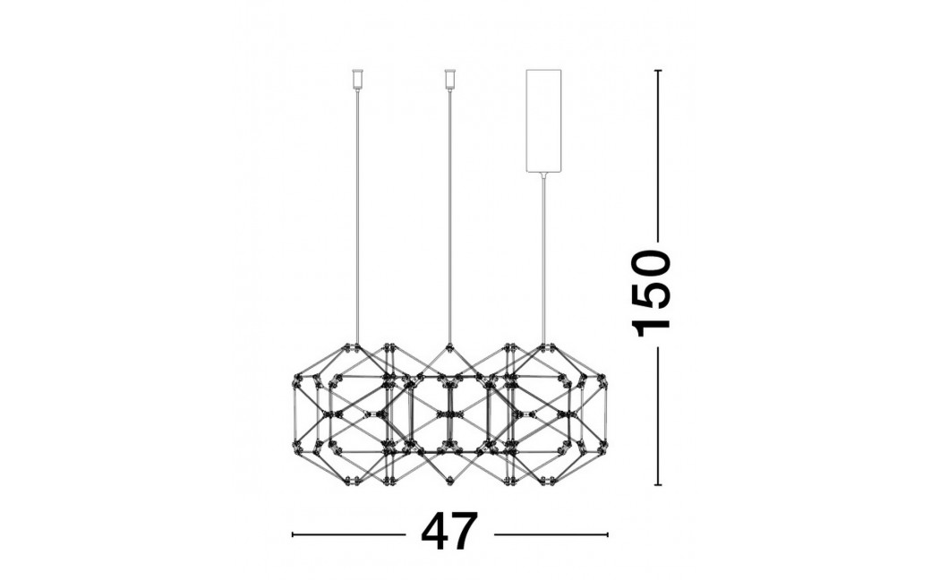 Luces Exclusivas ASIS Wisząca Nowoczesna złoty i odcienie złota 1xLED max 21,6W 3000K LE42727