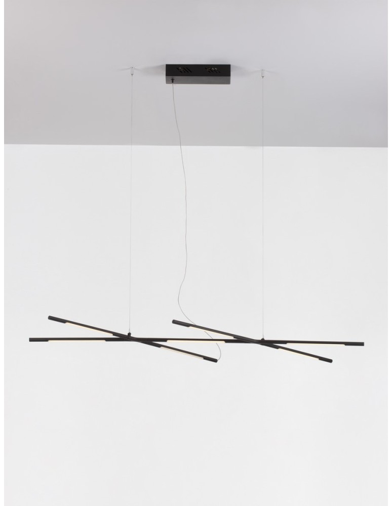 Pendant lamps - Luces Exclusivas BELL Pendant Modern Black 1xLED max 30W 3000K LE42728 - product kolory-swiatla.pl 3