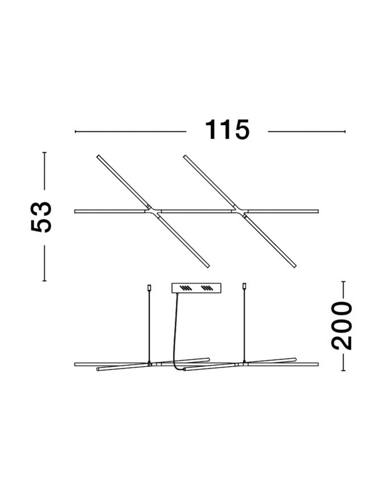 Pendant lamps - Luces Exclusivas BELL Pendant Modern Black 1xLED max 30W 3000K LE42728 - product kolory-swiatla.pl 5