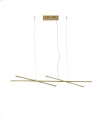 Luces Exclusivas BELL Wisząca Nowoczesna złoty i odcienie złota 1xLED max 30W 3000K LE42729