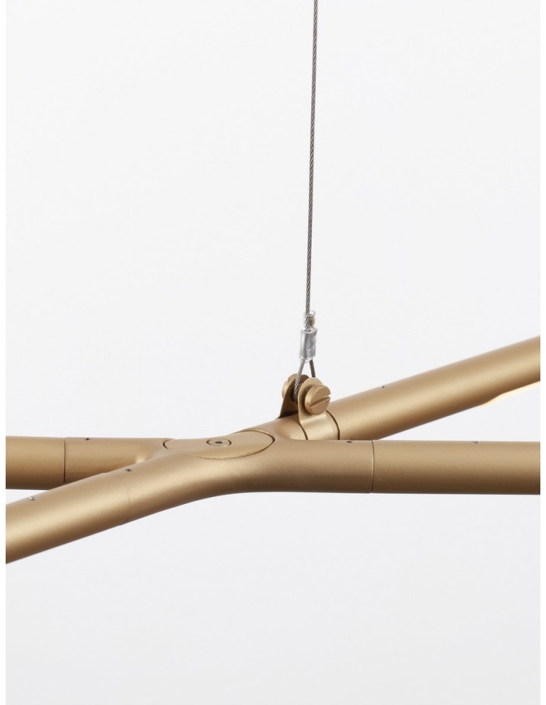 Luces Exclusivas BELL Wisząca Nowoczesna złoty i odcienie złota 1xLED max 30W 3000K LE42729