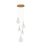 Pendant lamps - Luces Exclusivas YARA Pendant Modern Gold and Shades of Gold 1xLED max 30.5W 3000K LE42732 - product 1