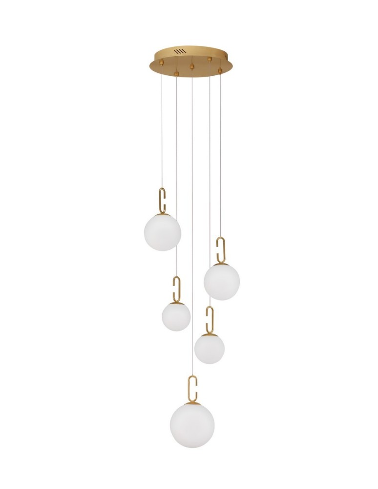 Pendant lamps - Luces Exclusivas YARA Pendant Modern Gold and Shades of Gold 1xLED max 30.5W 3000K LE42732 - product kolory-swiatla.pl 1