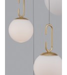 Pendant lamps - Luces Exclusivas YARA Pendant Modern Gold and Shades of Gold 1xLED max 30.5W 3000K LE42732 - product 2