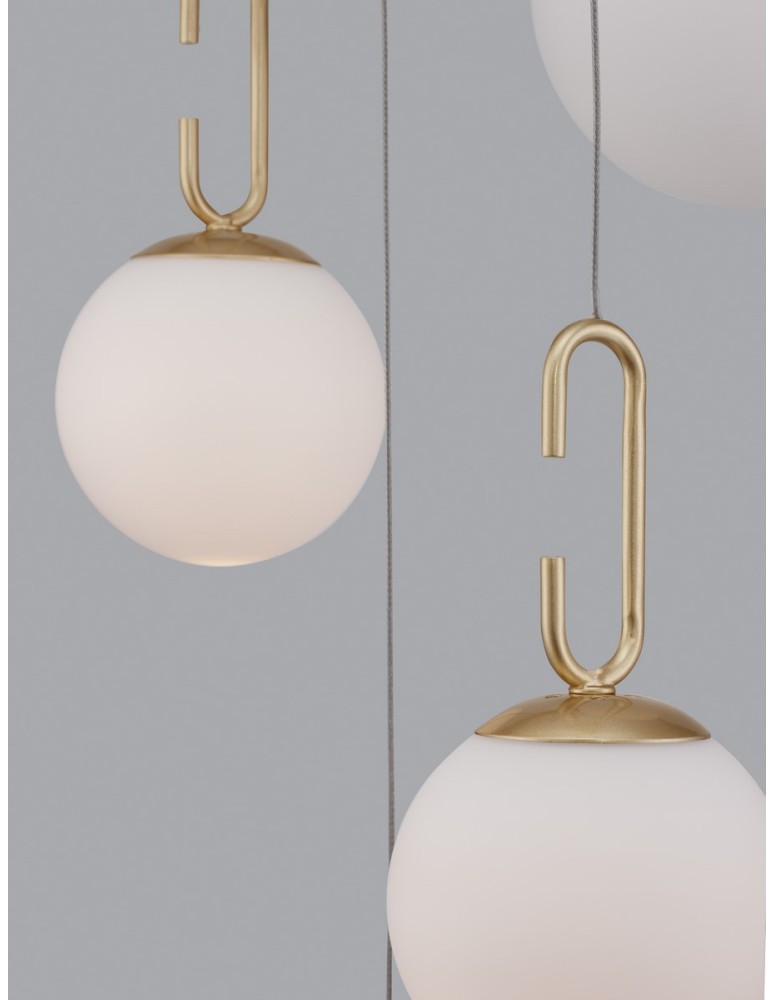 Pendant lamps - Luces Exclusivas YARA Pendant Modern Gold and Shades of Gold 1xLED max 30.5W 3000K LE42732 - product kolory-swiatla.pl 2