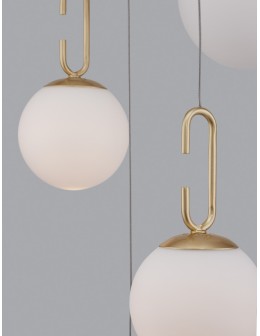 Luces Exclusivas YARA Wisząca Nowoczesna złoty i odcienie złota 1xLED max 30,5W 3000K LE42732 - produkt 2
