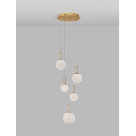 Luces Exclusivas YARA Wisząca Nowoczesna złoty i odcienie złota 1xLED max 30,5W 3000K LE42732