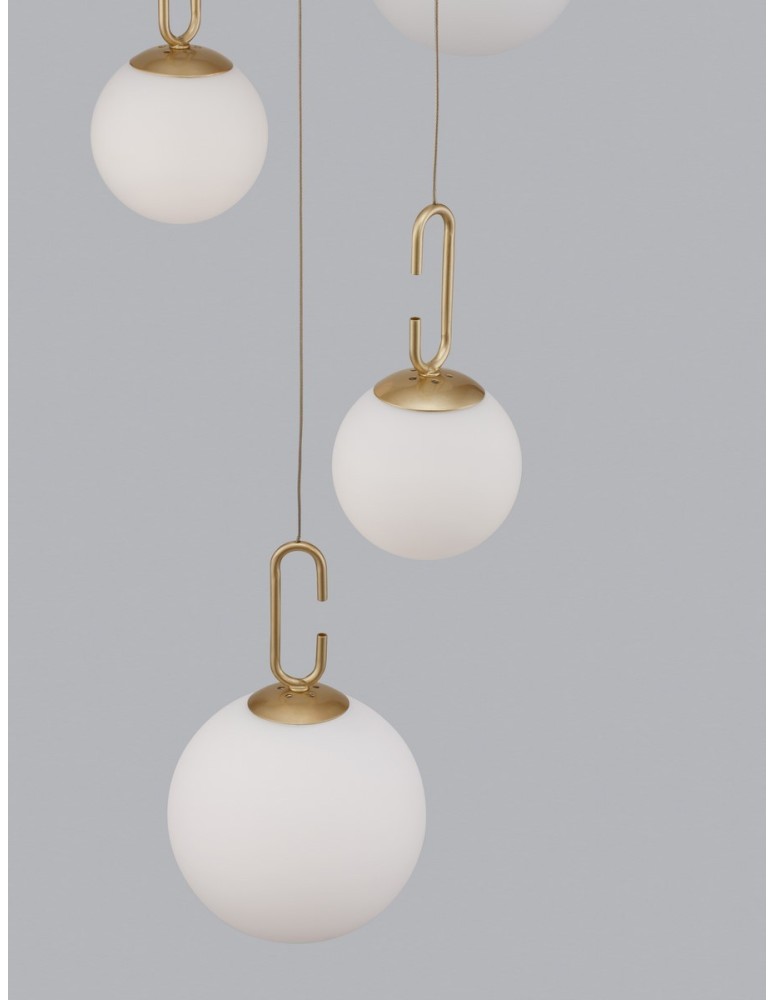 Pendant lamps - Luces Exclusivas YARA Pendant Modern Gold and Shades of Gold 1xLED max 30.5W 3000K LE42732 - product kolory-swiatla.pl 4
