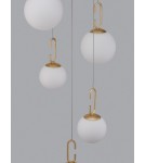 Pendant lamps - Luces Exclusivas YARA Pendant Modern Gold and Shades of Gold 1xLED max 30.5W 3000K LE42732 - product 5