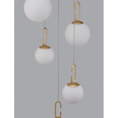 Luces Exclusivas YARA Wisząca Nowoczesna złoty i odcienie złota 1xLED max 30,5W 3000K LE42732