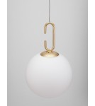 Pendant lamps - Luces Exclusivas YARA Pendant Modern Gold and Gold Shades 1xLED max 10.64W 3000K LE42733 - product 2