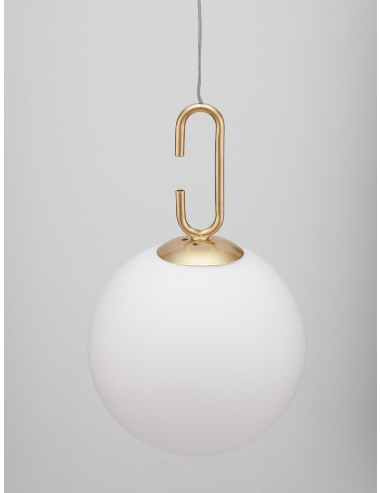 Pendant lamps - Luces Exclusivas YARA Pendant Modern Gold and Gold Shades 1xLED max 10.64W 3000K LE42733 - product kolory-swiatla.pl 2