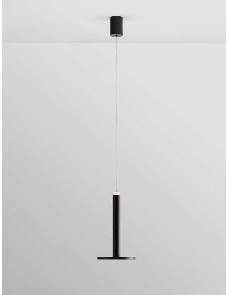 Pendant lamps - Luces Exclusivas ESQUEL Pendant Modern Black 1xLED max 11W 3000K LE42735 - product kolory-swiatla.pl 2