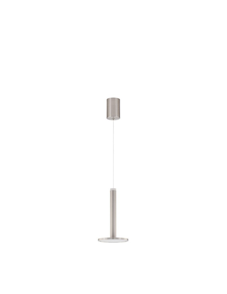 Pendant lamps - Luces Exclusivas ESQUEL Pendant Modern silver and silver tones 1xLED max 11W 3000K LE42736 - product kolory-swiatla.pl 1