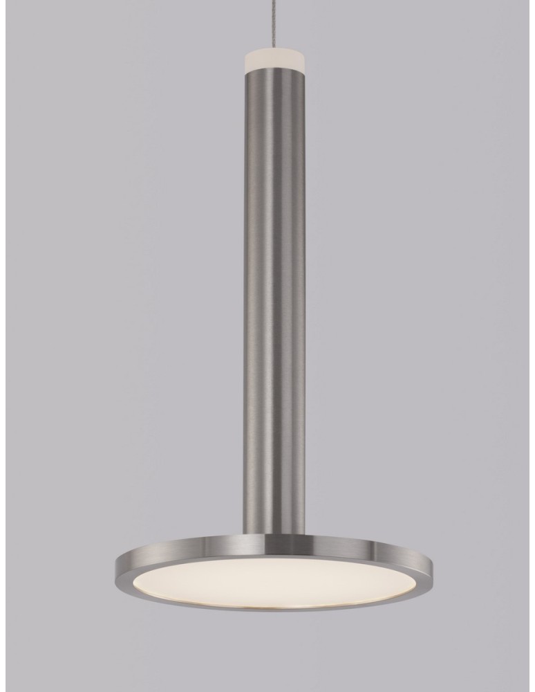 Pendant lamps - Luces Exclusivas ESQUEL Pendant Modern silver and silver tones 1xLED max 11W 3000K LE42736 - product kolory-swiatla.pl 5