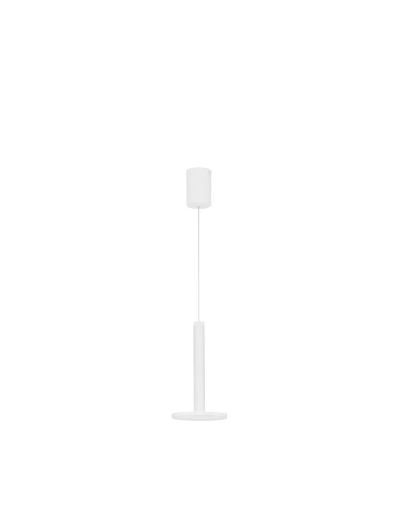 Pendant lamps - Luces Exclusivas ESQUEL Pendant Modern White 1xLED max 11W 3000K LE42737 - product kolory-swiatla.pl 1