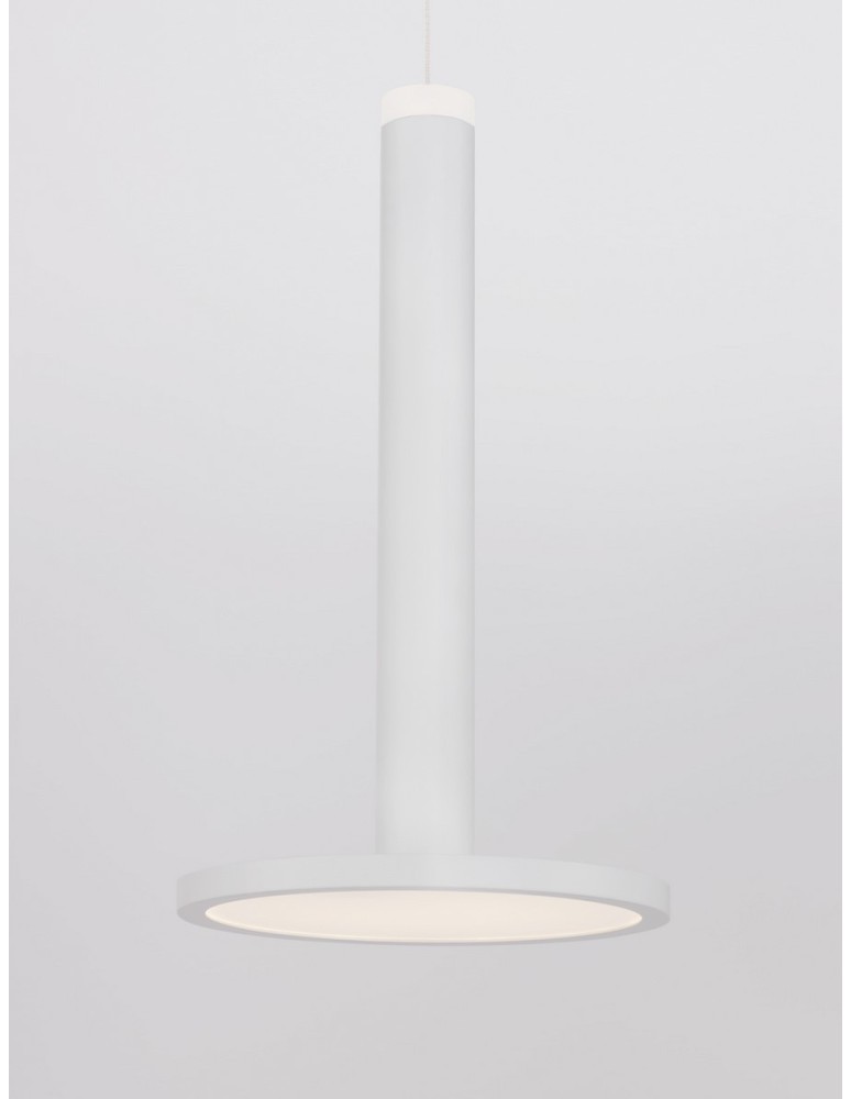 Pendant lamps - Luces Exclusivas ESQUEL Pendant Modern White 1xLED max 11W 3000K LE42737 - product kolory-swiatla.pl 2