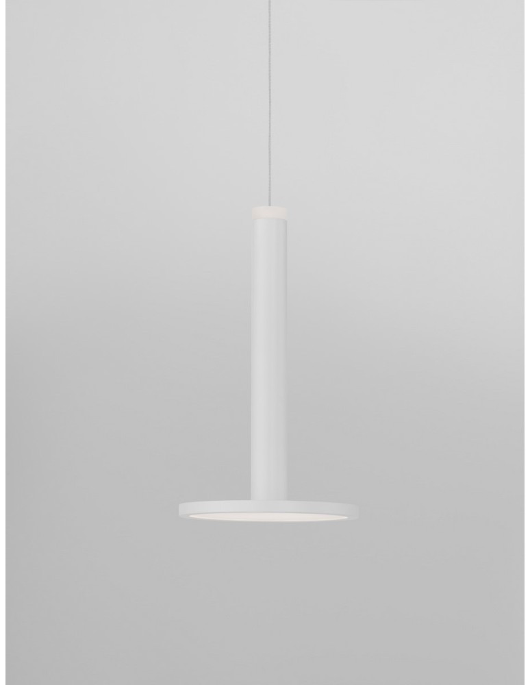 Pendant lamps - Luces Exclusivas ESQUEL Pendant Modern White 1xLED max 11W 3000K LE42737 - product kolory-swiatla.pl 3
