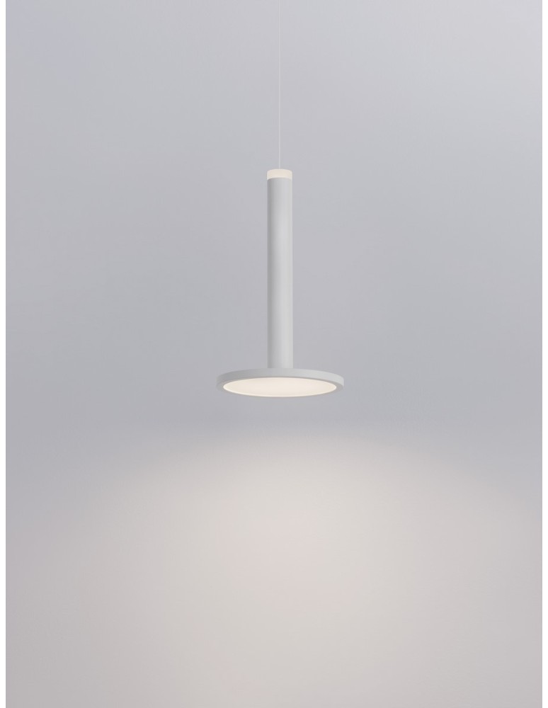 Pendant lamps - Luces Exclusivas ESQUEL Pendant Modern White 1xLED max 11W 3000K LE42737 - product kolory-swiatla.pl 5