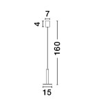 Pendant lamps - Luces Exclusivas ESQUEL Pendant Modern White 1xLED max 11W 3000K LE42737 - product 6